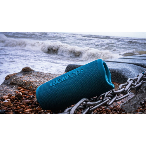 Boompods Beachboom 35 speaker Bluetooth IPX7 blu con doppio driver da 18 W