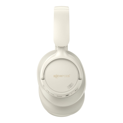 Boompods Headpods ANC+ cuffie Bluetooth over-ear sabbia con ANC 21 dB e autonomia fino a 55 ore