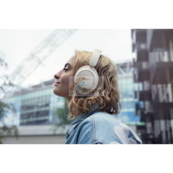 Boompods Headpods ANC+ cuffie Bluetooth over-ear sabbia con ANC 21 dB e autonomia fino a 55 ore