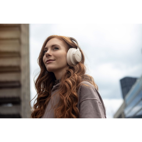 Boompods Headpods ANC+ cuffie Bluetooth over-ear sabbia con ANC 21 dB e autonomia fino a 55 ore