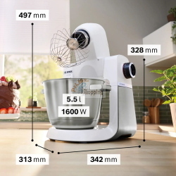 Bosch Serie 6 MUMS6EW13D robot da cucina 1600 W con ciotola da 5,5 L