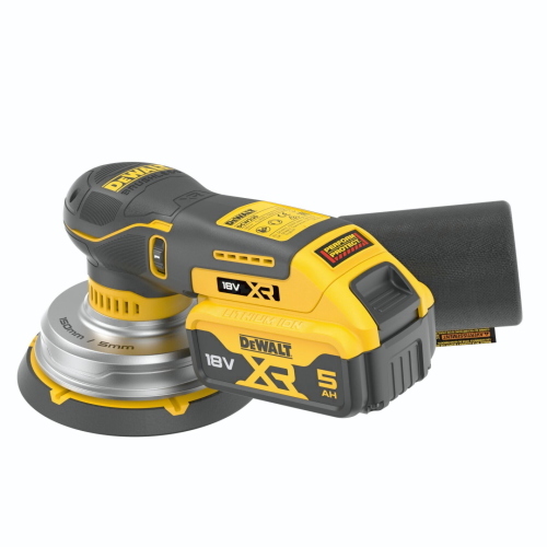 DeWalt DCW230P2-QW levigatrice roto-orbitale 150 mm XR 18 V con 2 batterie da 5 Ah