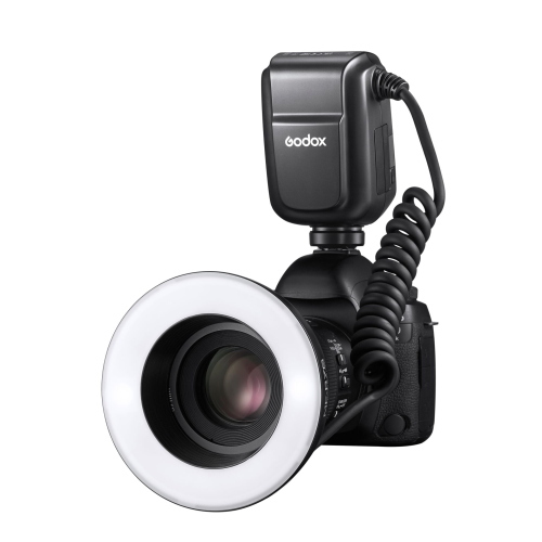 Godox MF-R76C flash anulare macro TTL per Canon da 76 Ws con HSS e kit anelli 49–77 mm