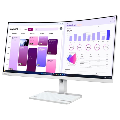 Lenovo L34W-4C F263403L0 monitor curvo 34 pollici UWQHD 120 Hz