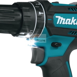 Makita DHP482RFWJ trapano avvitatore a percussione 18 V 62 Nm con 2 batterie 3,0 Ah