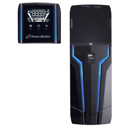 PowerWalker VI 1500 GXB 10121175 UPS gaming 1500 VA/900 W con display Bluetooth e RGB