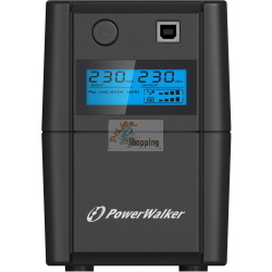 PowerWalker VI 650 SHL 10120095 UPS line-interactive 650 VA/360 W con 2 prese Schuko