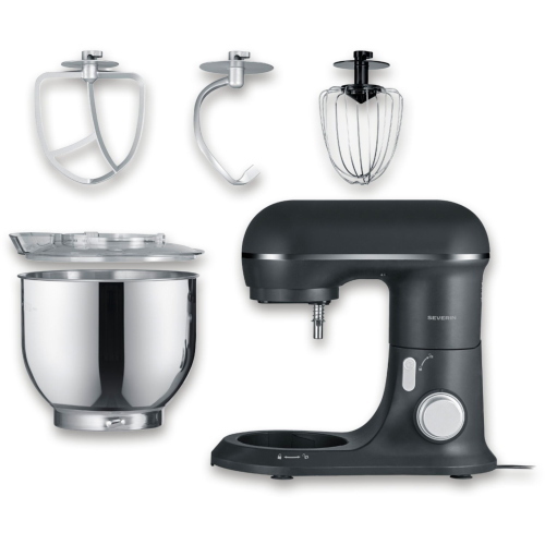 Severin KM 3899 impastatrice planetaria 1200 W con ciotola inox da 5,3 litri
