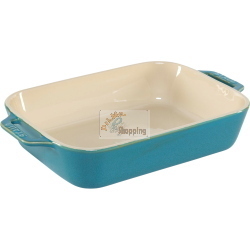 Staub Ceramique 40508-172-0 set 3 pirofile rettangolari turchese antico