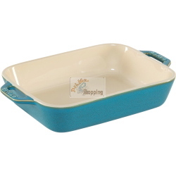 Staub Ceramique 40508-172-0 set 3 pirofile rettangolari turchese antico