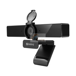 Sandberg 134-45 USB-C/A Webcam Pro Remote 4K con telecomando e microfoni