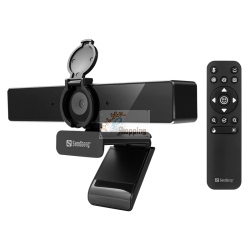 Sandberg 134-45 USB-C/A Webcam Pro Remote 4K con telecomando e microfoni