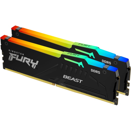 Kingston FURY Beast RGB KF560C30BBEAK2-64 kit RAM DDR5 64 GB 6000 MT/s CL30 nero