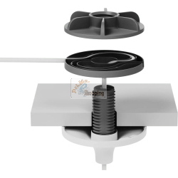 Logitech Mic Pod Pendant Mount 952-000123 supporto a sospensione da soffitto per Rally Mic Pod