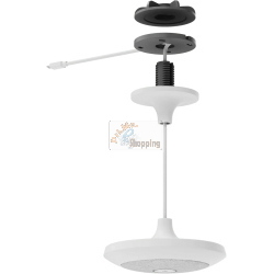 Logitech Mic Pod Pendant Mount 952-000123 supporto a sospensione da soffitto per Rally Mic Pod