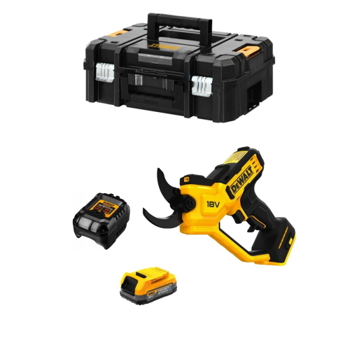 DeWALT DCMPP568E1T cesoia da potatura XR 18 V 38 mm con batteria POWERSTACK 1,7 Ah
