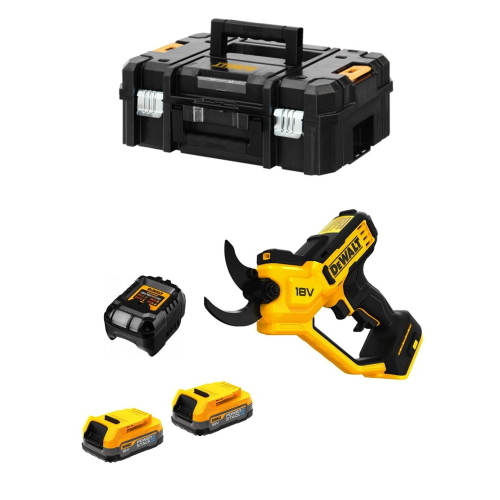 DeWALT DCMPP568E2T cesoia da potatura 18 V XR con 2 batterie POWERSTACK 1,7 Ah