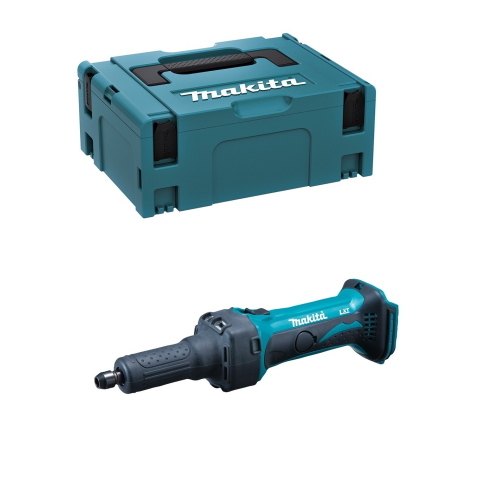 Makita DGD800ZJ smerigliatrice diritta a batteria LXT 18V 25.000 giri/min con MAKPAC tipo 2