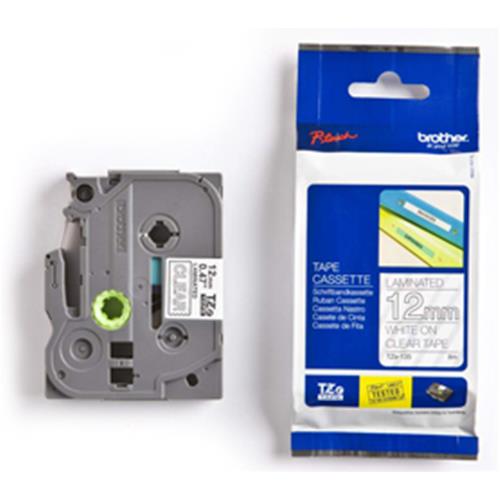 ORIGINALE Brother Nastro Bianco su trasparente TZe-135 TZ-135 12 mm x 8 m, laminato mod.  TZe-135 TZ-135 EAN 4977766684903