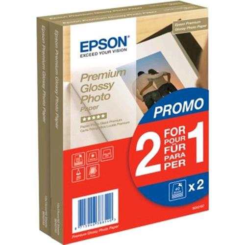 ORIGINALE Epson Carta Bianco C13S042167 Premium Glossy 80 Blatt carta  fotografica, 10 x 15 cm, 255 gr/m², 80 pagine, premium, glossy mod.  C13S042167 Premium Glossy 80 Blatt EAN 8715946388540 29337 EPSON